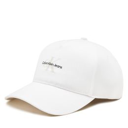 Снимка на Шапка с козирка Calvin Klein Jeans Mono Logo Print Cap K50K512140 Бял