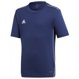 Снимка на adidas CORE18 JSY Y Юношеска футболна фланелка, тъмносин, размер