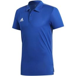 Снимка на adidas CORE18 POLO Тениска с яка, синьо, размер