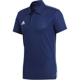 Снимка на adidas CORE18 POLO Тениска с яка, тъмносин, размер