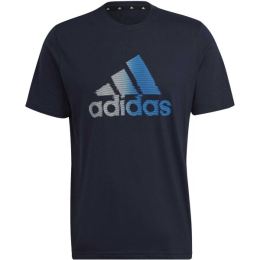 Снимка на adidas D2M LOGO TEE Мъжка спортна тениска, черно, размер