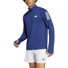 Снимка на adidas OWN THE RUN HALF-ZIP Мъжка тениска за бягане, тъмносин, размер