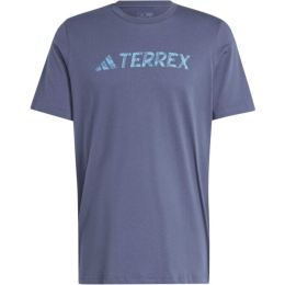 Снимка на adidas TERREX TEE Мъжка тениска за туризъм, тъмносин, размер