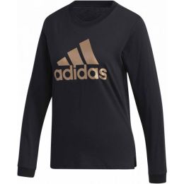 Снимка на adidas U-B LONG SLEEVE T-SHIRT Дамска тениска, черно, размер