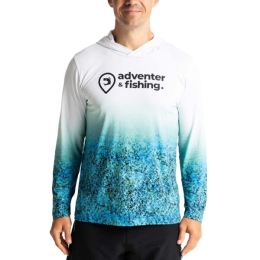 Снимка на ADVENTER & FISHING UV HOODIE SAND Мъжка функционална UV тениска, светлосиньо, размер