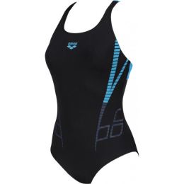 Снимка на Arena SHINER SWIM PRO BACK ONE PIECE Дамски цял бански, черно, размер