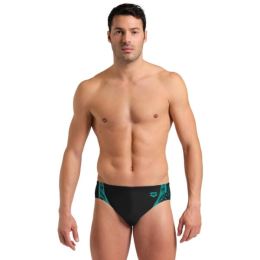 Снимка на Arena SWIM BRIEF GRAPHIC Мъжки бански, тип слипове, черно, размер