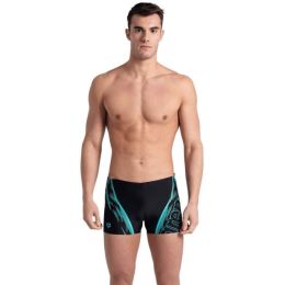 Снимка на Arena SWIM SHORT GRAPHIC Мъжки бански, тип боксерки, черно, размер