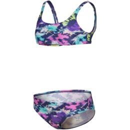 Снимка на Arena TIE AND DYE BIKINI TOP Момичешки бански от две части, микс, размер