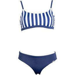 Снимка на Axis WOMEN'S SWIMWEAR STRIPE Дамски бански костюм от две части, тъмносин, размер