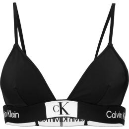 Снимка на Calvin Klein FIXED TRIANGLE-RP Дамски бански - независима горна част, черно, размер