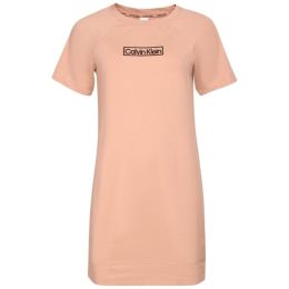 Снимка на Calvin Klein LW S/S NIGHTSHIRT Дамска пижама ( риза), цвят сьомга, размер