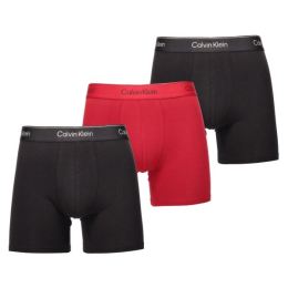 Снимка на Calvin Klein MODERN COTTON HOLIDAY FASHION 3PK Мъжки боксерки, черно, размер