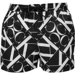 Снимка на Calvin Klein SHORT DRAWSTRING-PRINT Мъжки бански, черно, размер