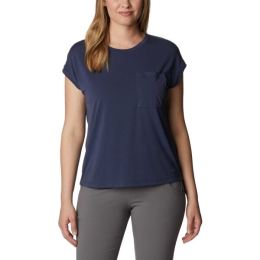 Снимка на Columbia BOUNDLESS TREK SHORT SLEEVE TEE Дамска тениска, синьо, размер