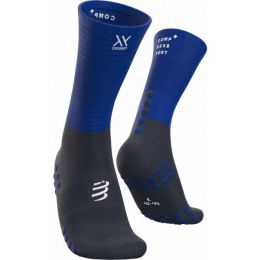 Снимка на Compressport MID COMPRESSION SOCKS Чорапи за бягане, синьо, размер