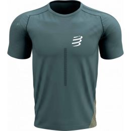 Снимка на Compressport PERFORMANCE SS TSHIRT M Мъжка тениска за бягане, зелено, размер