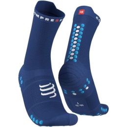 Снимка на Compressport PRO RACING SOCK v4.0 RUN HIGH Чорапи за бягане, синьо, размер