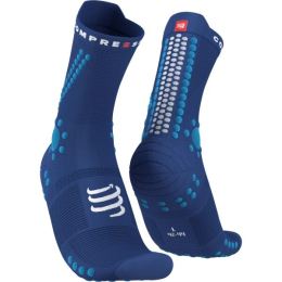 Снимка на Compressport PRO RACING SOCKS v4.0 TRAIL Чорапи за бягане, синьо, размер