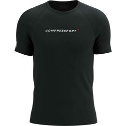 Снимка на Compressport TRAINING SS LOGO TSHIRT M Мъжка тениска за трениране, черно, размер