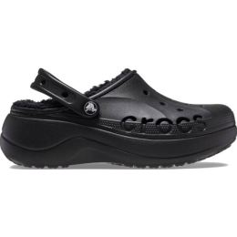 Снимка на Crocs BAYA PLATFORM LINED CLOG Дамски термо кецове, черно, размер 36/37