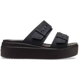 Снимка на Crocs BROOKLYN BUCKLE LOW WEDGE W Дамски сандали, черно, размер 36/37