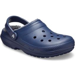 Снимка на Crocs CLASSIC FUZZ LINED CLOG Дамски чехли, тъмносин, размер 36/37