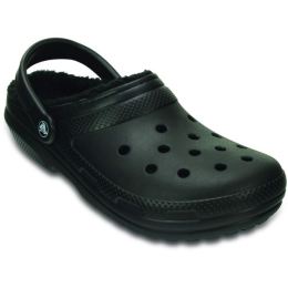 Снимка на Crocs CLASSIC FUZZ LINED CLOG Дамски чехли, черно, размер 36/37