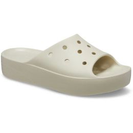 Снимка на Crocs CLASSIC PLATFORM SLIDE Дамски чехли, бежово, размер 36/37