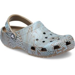 Снимка на Crocs CLASSIC TOPOGRAPHIC CLOG Универсални чехли, khaki, размер 41/42