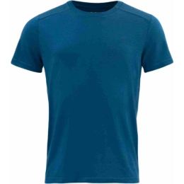 Снимка на Devold HAREID MERINO 200 TEE V-NECK Мъжка тениска от мериносова вълна, синьо, размер