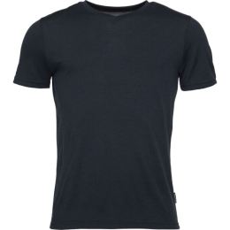 Снимка на Devold HAREID MERINO 200 TEE V-NECK Мъжка тениска от мериносова вълна, черно, размер