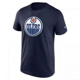 Снимка на FANATICS NHL PRIMARY LOGO GRAPHIC EDMONTON OILERS Мъжка тениска, тъмносин, размер