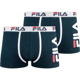 Снимка на Fila BOXER 2-PACK M Мъжки боксерки, тъмносин, размер