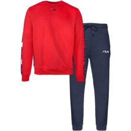 Снимка на Fila BRUSHED COTTON FLEECE CREW Мъжка пижама, тъмносин, размер