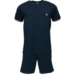 Снимка на Fila JERSEY STRETCH SS T-SHIRT FRENCH TERRY HORTS PYJAMAS M Мъжка пижама, тъмносин, размер