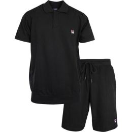 Снимка на Fila SET LONG SLEEVES T-SHIRT SHORT PANTS IN FRENCH TERRY Мъжка пижама, черно, размер