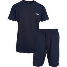 Снимка на Fila SET SHORT SLEEVES T-SHIRT AND SHORT PANTS IN JERSEY Мъжка пижама, тъмносин, размер