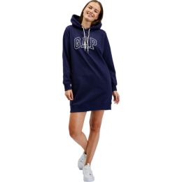 Снимка на GAP HOODIE DRESS Дамска трикотажна рокля, тъмносин, размер