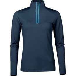 Снимка на Halti MOODI HALF ZIP SHIRT W Дамска термо блуза, тъмносин, размер