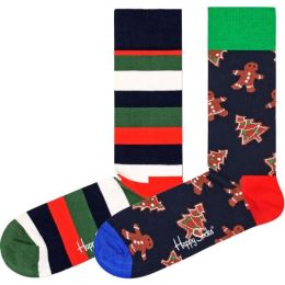 Снимка на HAPPY SOCKS GINGERBREAD COOKIES GIFT SET 2P Класически чорапи HAPPY SOCKS, микс, размер