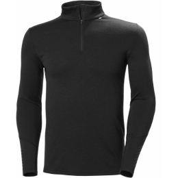 Снимка на Helly Hansen LIFA MERINO MIDWEIGHT 1/2 ZIP Мъжка тениска от мерино, черно, размер