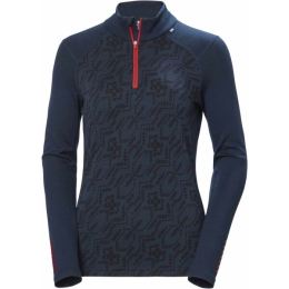 Снимка на Helly Hansen W LIFA MERINO MIDWEIGHT GRAPHI Дамска тениска от мерино вълна, тъмносин, размер