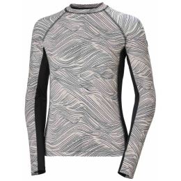 Снимка на Helly Hansen WATERWEAR RASHGUARD W Дамска функционална блуза, сиво, размер