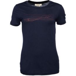 Снимка на Icebreaker TECH LITE II SS TEE SKI STRIPES MIDNIGHT W Дамска универсална тениска, тъмносин, размер