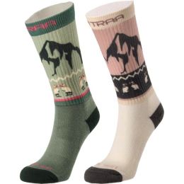 Снимка на KARI TRAA PUFFIN SOCK 2PK Дамски вълнени чорапи, микс, размер