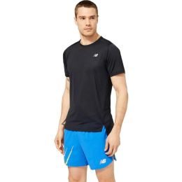 Снимка на New Balance ACCELERATE SHORT SLEEVE Мъжка спортна тениска, черно, размер