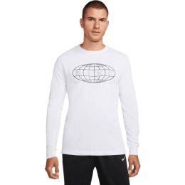 Снимка на Nike DF TEE LS SLUB FH GFX Мъжка тениска с дълъг ръкав, бяло, размер