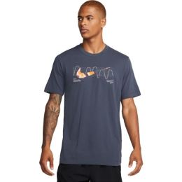 Снимка на Nike DRI-FIT Мъжка тениска за бягане, тъмносин, размер