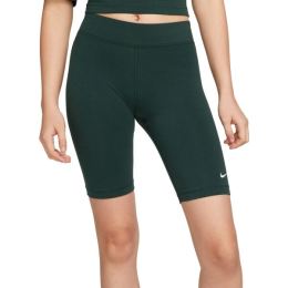 Снимка на Nike NSW ESSNTL MR BIKER SHORT Дамски къси шорти, тъмнозелено, размер